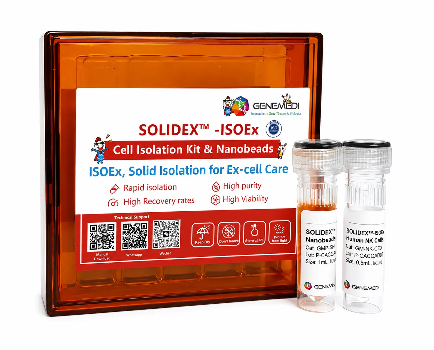 SOLIDEX&reg;-ISOEx Human TCR alpha-beta (abT) Isolation Nanobeads (Column-based)